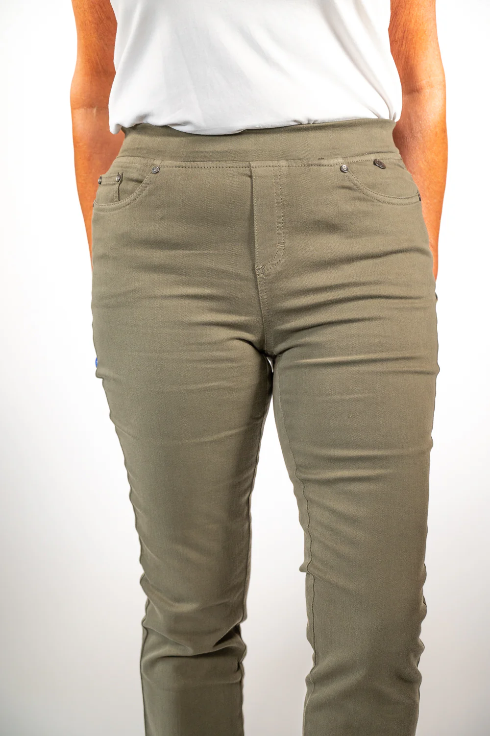 Anna Montana Jump In Jeans (1001) - Khaki - Image 6