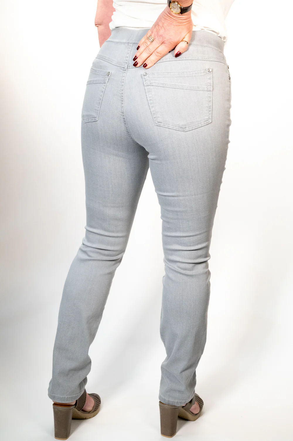 Anna Montana Jump In Jeans (1001) - Silver - Image 4
