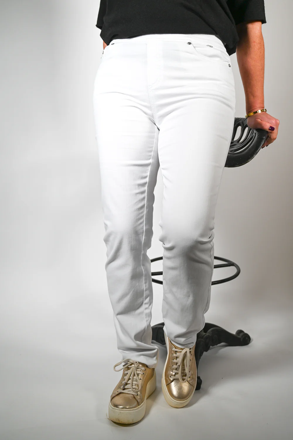 Anna Montana Jump In Jeans (1001) - White - Image 3