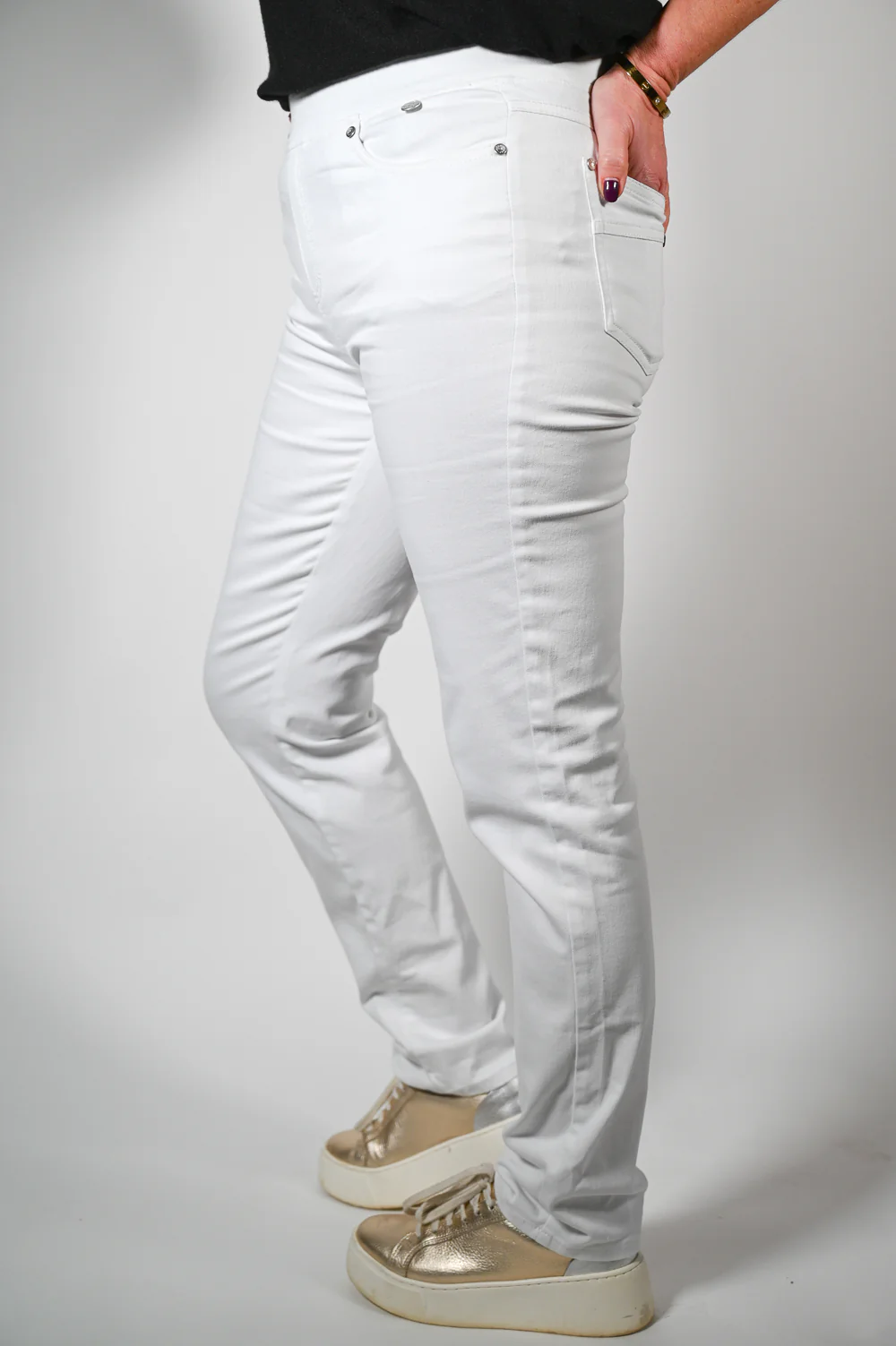 Anna Montana Jump In Jeans (1001) - White - Image 5