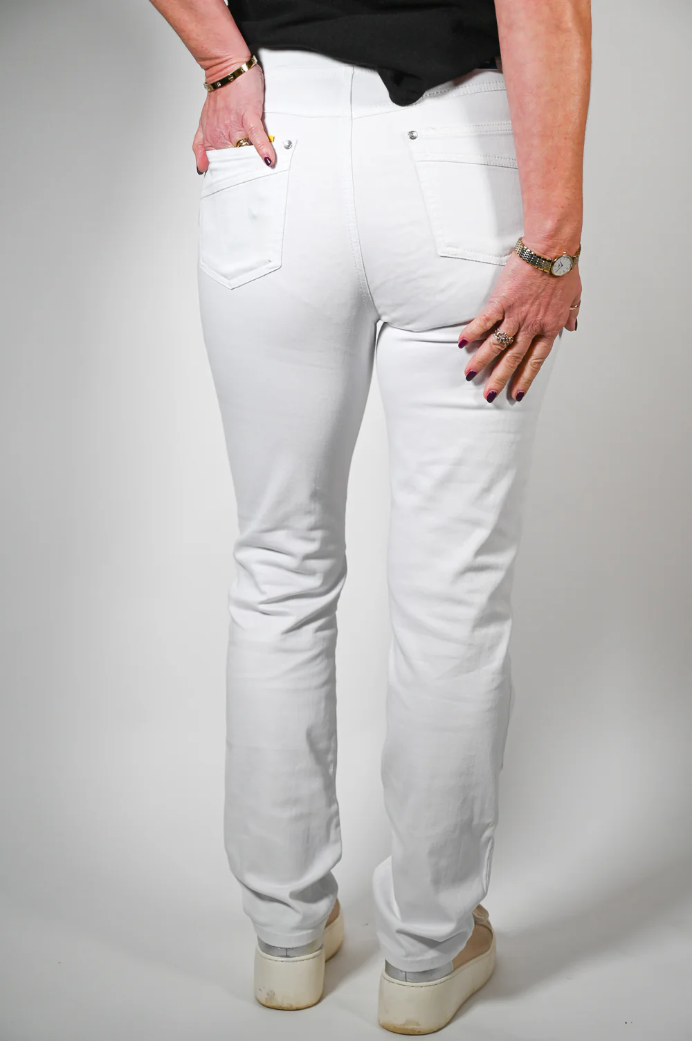 Anna Montana Jump In Jeans (1001) - White - Image 6