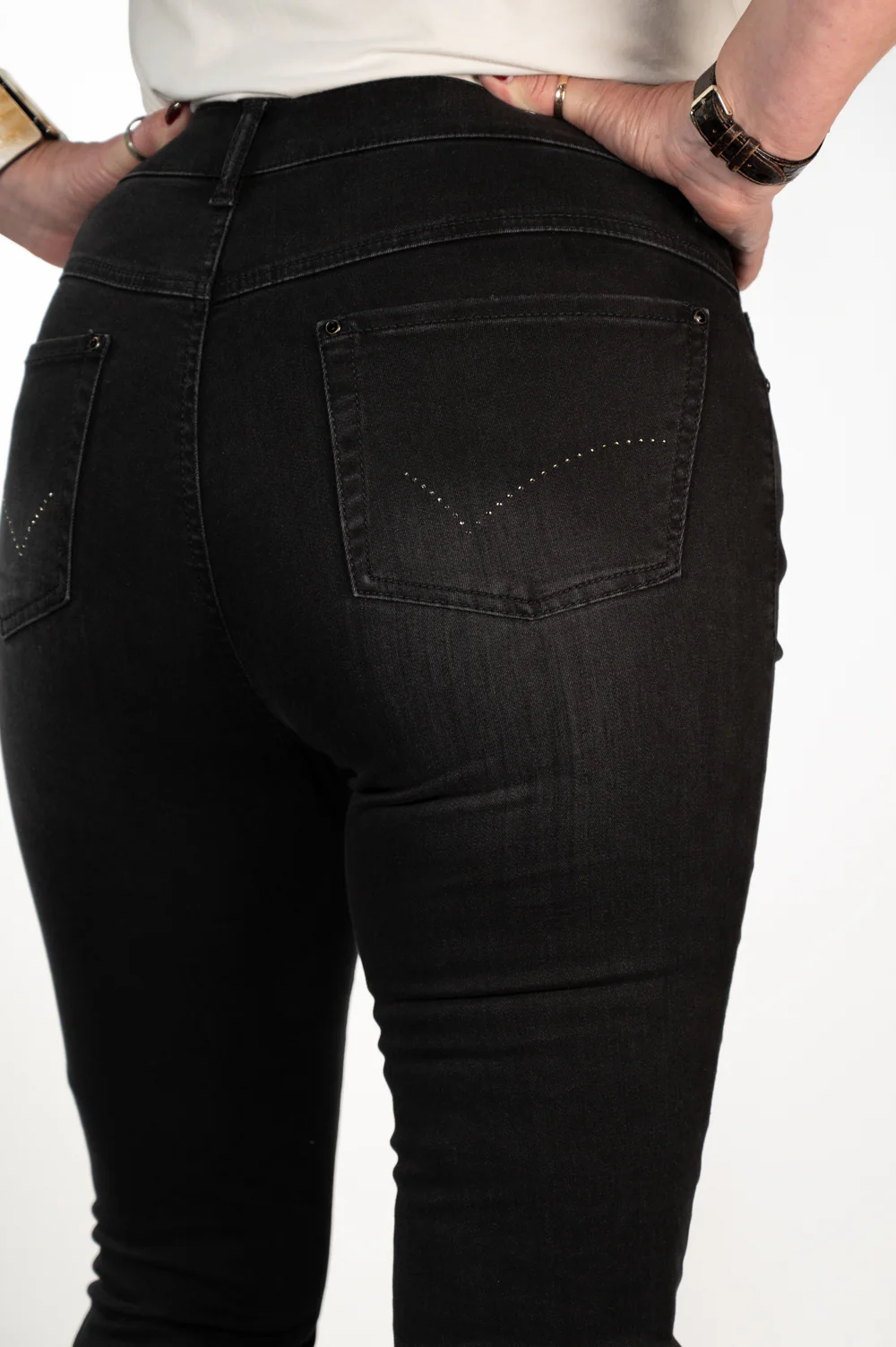 Anna Montana Magic Denim Skinny Jeans (5000) - Used Black - Image 4