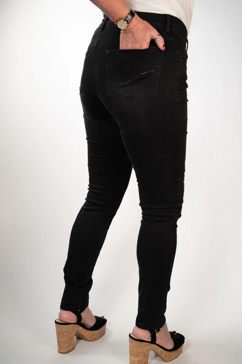Anna Montana Magic Denim Skinny Jeans (5000) - Used Black - Image 5