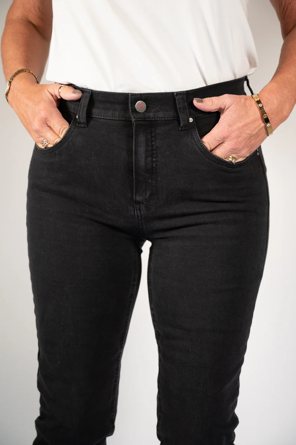 Anna Montana Skinny Jeans (5052) - Black - Image 4