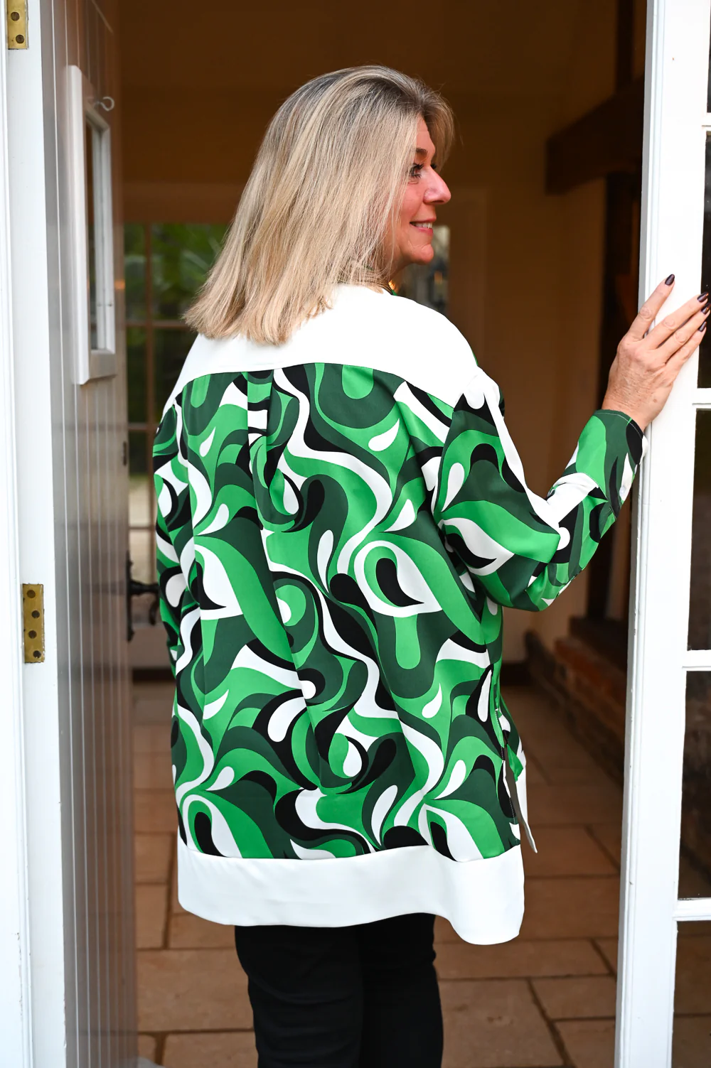 Bold Printed White Border Shirt- Malissa J - Image 5