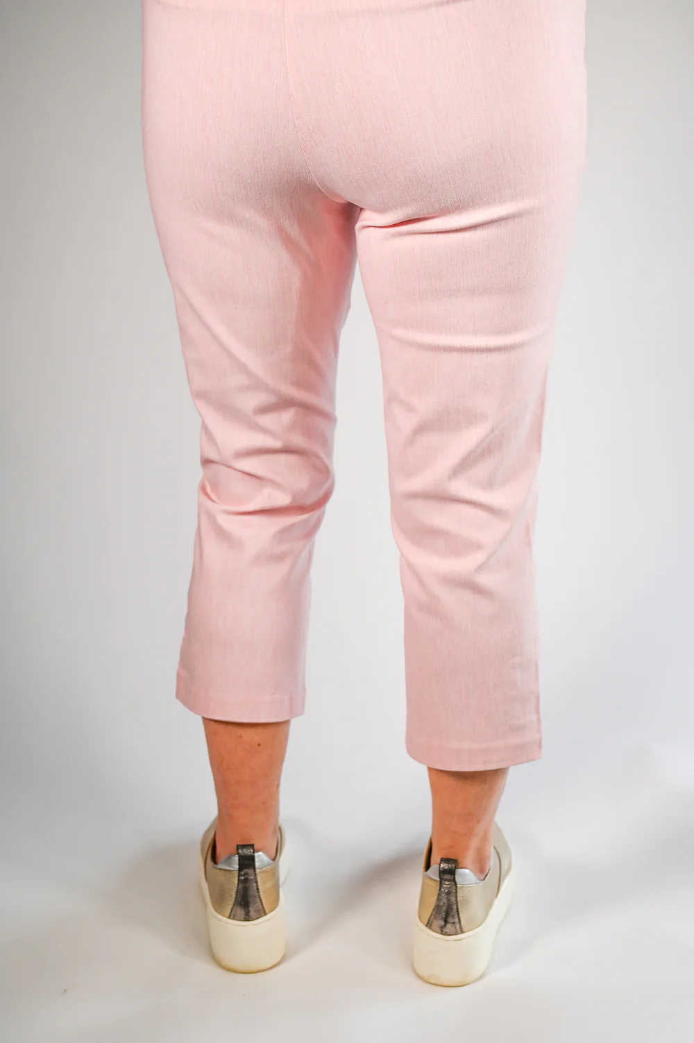 Figure Sculpting Crop Trouser - PINNS - 408C | Blush - Image 4