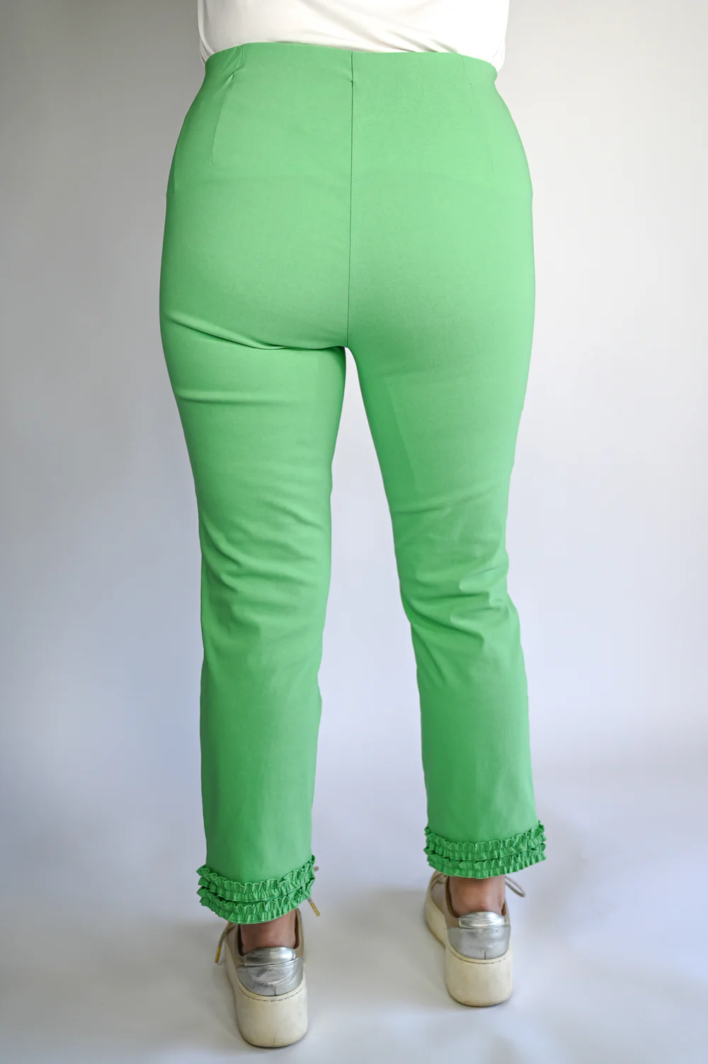 Ruched Hem Trouser - Stehmann WATERFORD - 642 | Green - Image 6