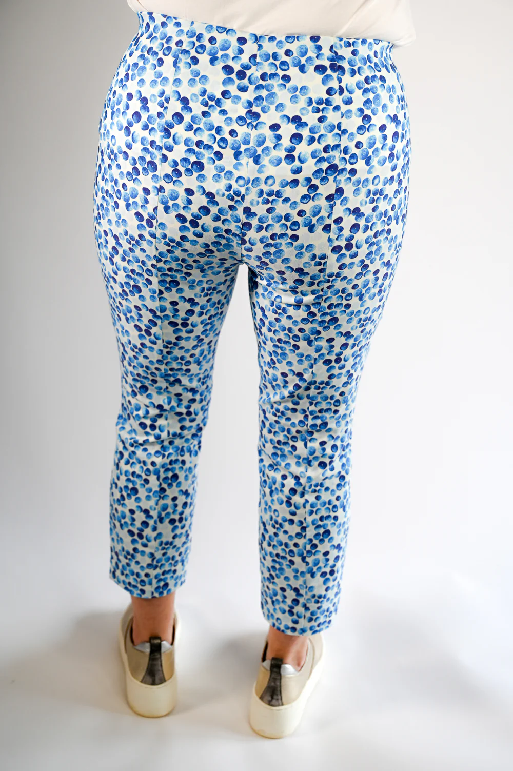 Stehmann Blue Slim Printed Trouser - Lolo-600 - Image 6