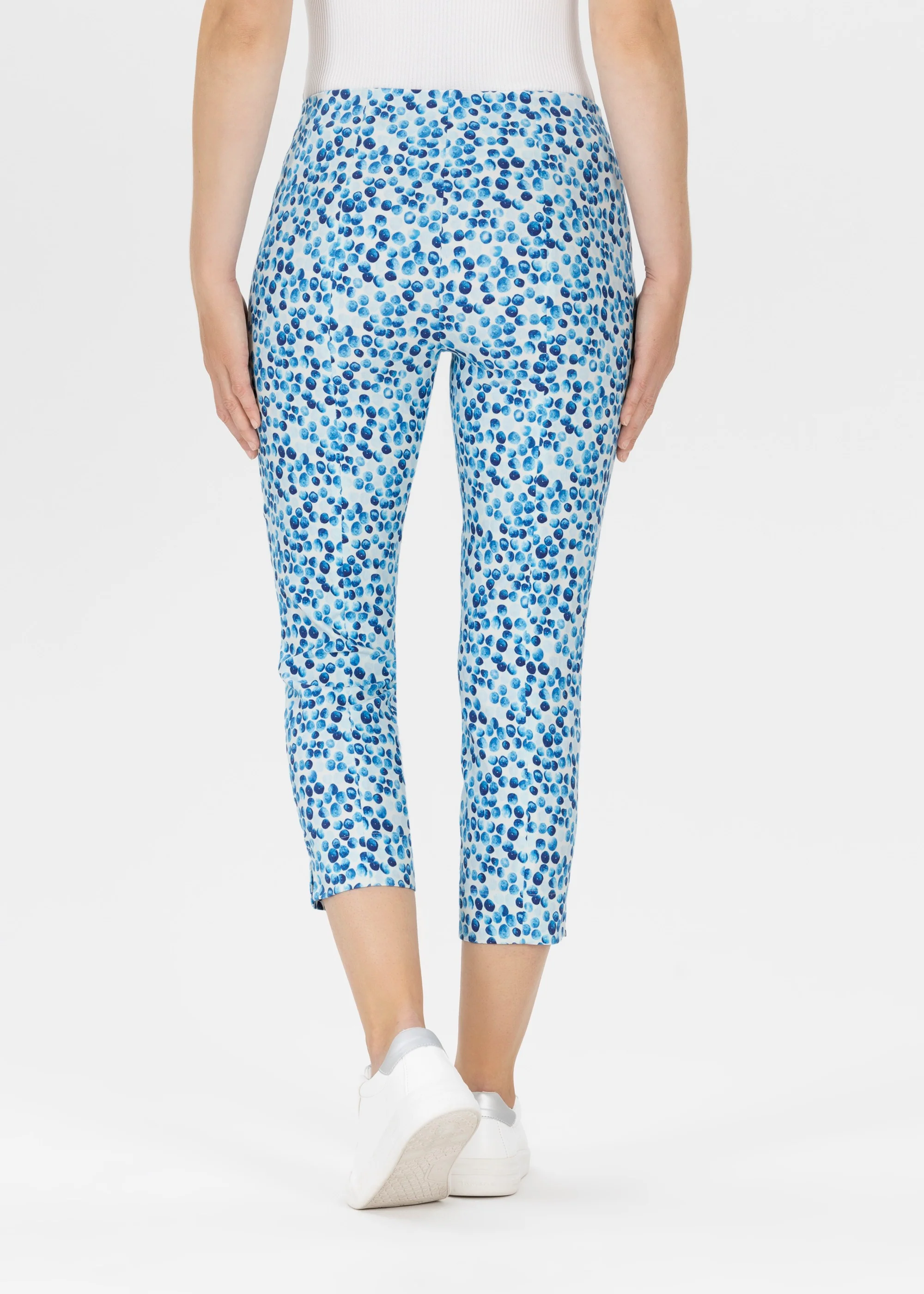 Stehmann Blue Slim Printed Trouser - Lolo-600 - Image 7